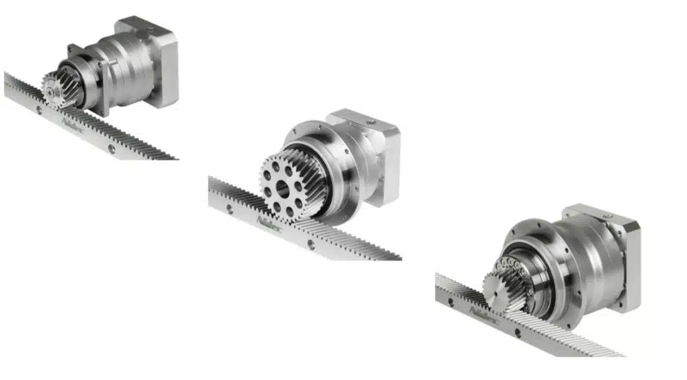 Sistemas de cremallera, engranaje y reductor de Nidec-Shimpo